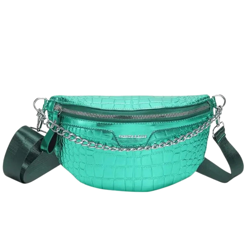 sac vert brillant femme