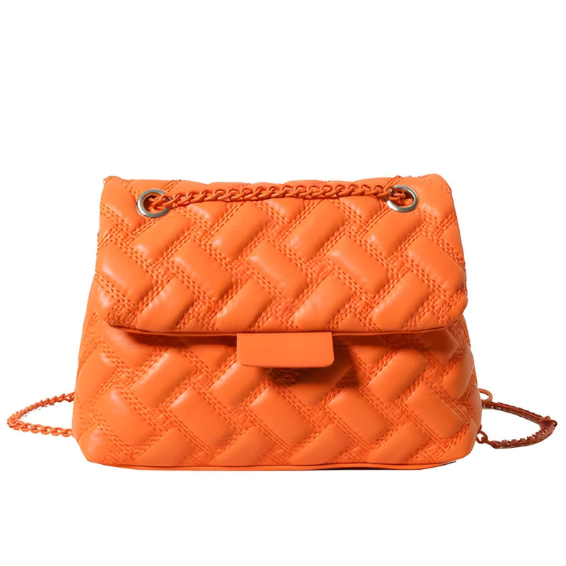 sac cuir orange