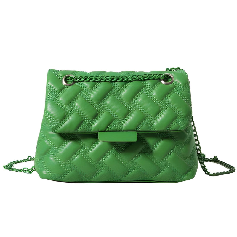 sac cuir vert