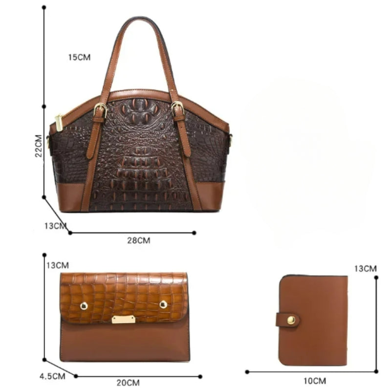 ensemble luxe sac à main et porte carte