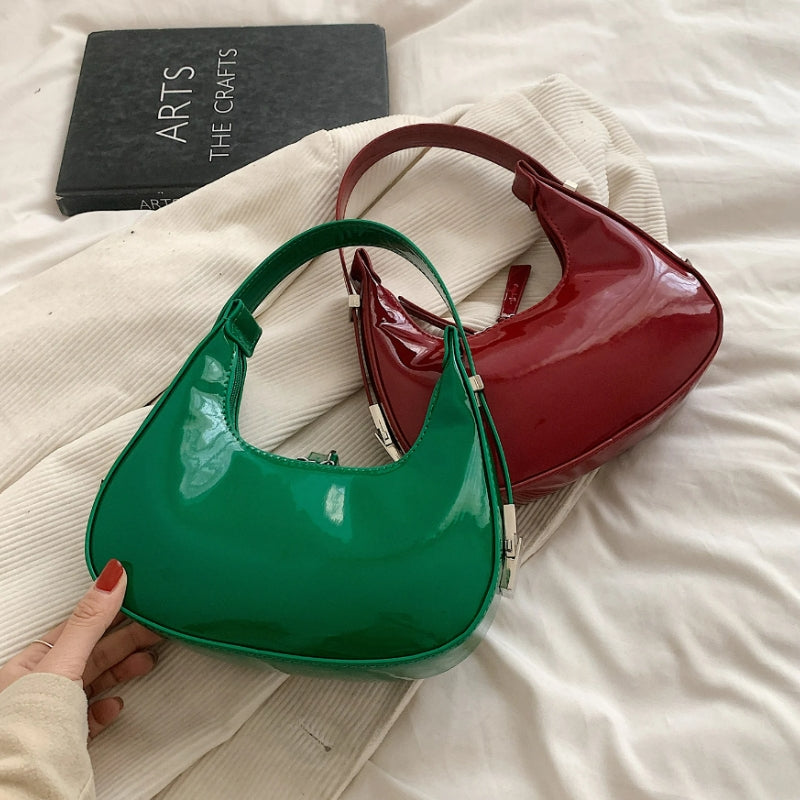 sac demi lune cuir