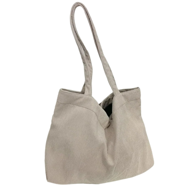 Tote Bag Velours Côtelé