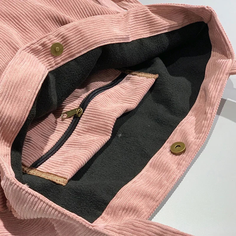 sac velours fourre tout