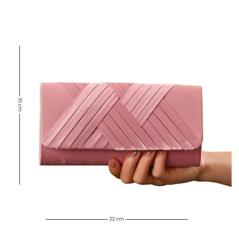 Sac Pochette Soirée Rose et Moderne