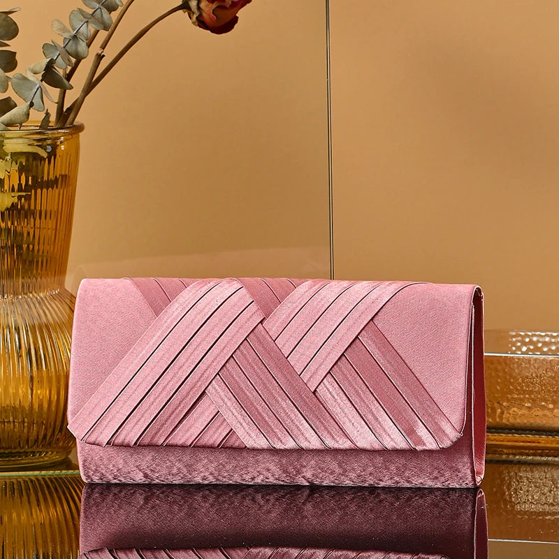 Sac Pochette Soirée Rose et Moderne