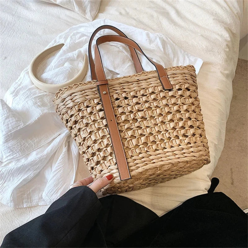 Sac à Main Panier Vintage et Marron