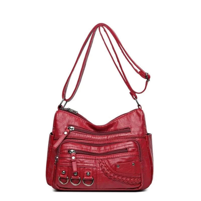 Besace en Cuir Femme Vintage