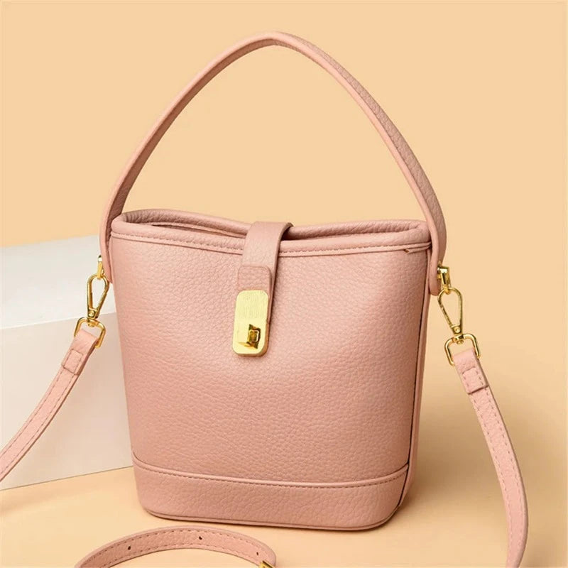 sac seau cuir femme