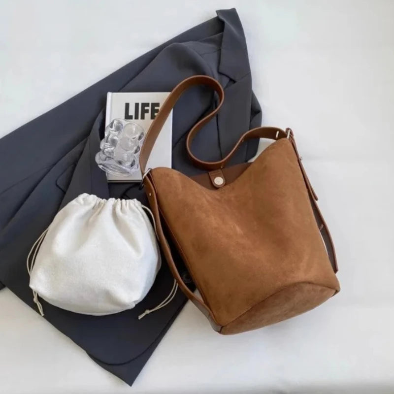 sac seau daim camel