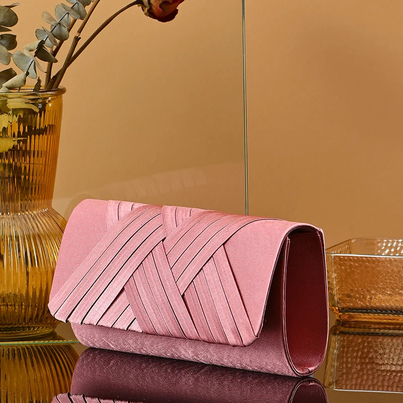 Sac Pochette Soirée Rose et Moderne