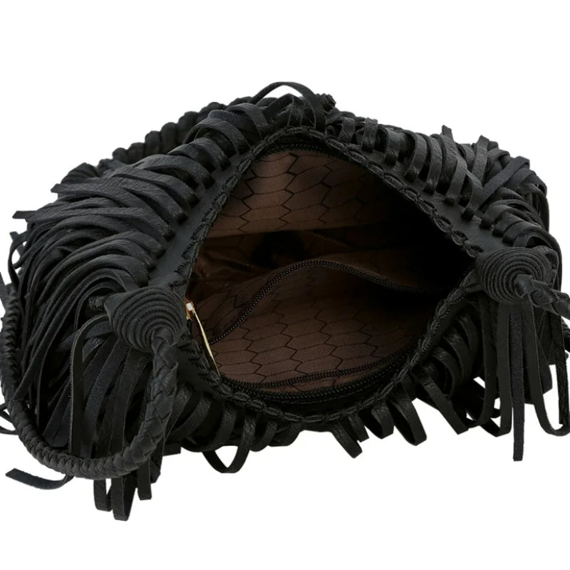 sac franges bandoulière femme