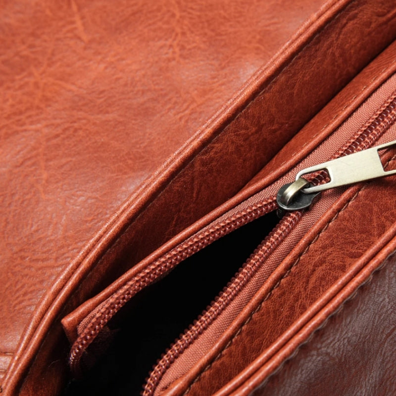 besace cuir marron femme