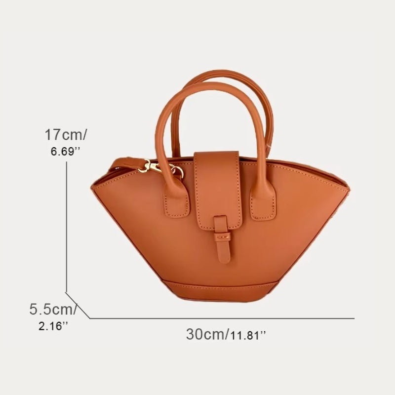 Sac à Main Luxe Tendance guide des dimensions - Marron Foncé - Noir - Camel