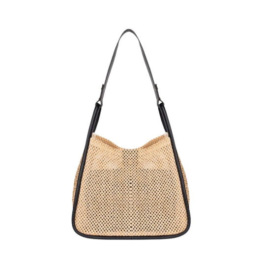 Sac Fourre Tout en Paille - Noir