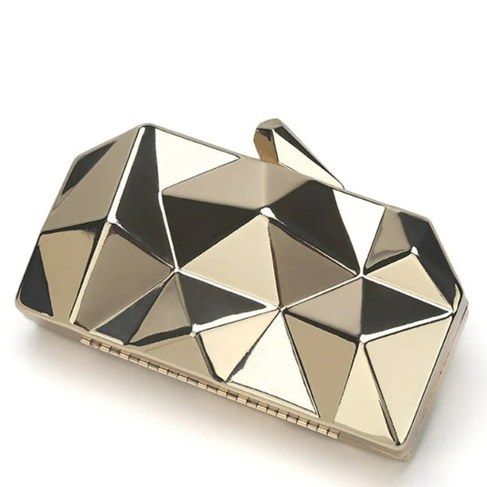 Pochette Soirée Motif Géométrique