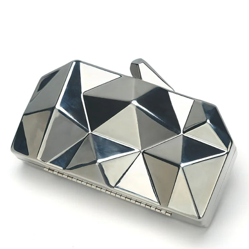 sac femme argenté brillant