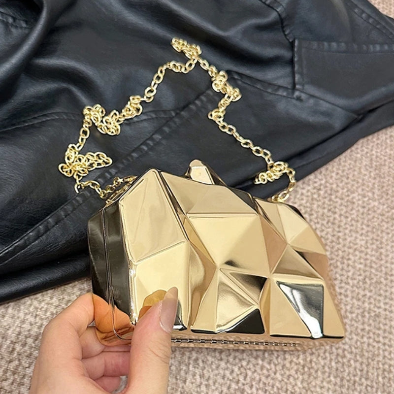 sac métallique femme