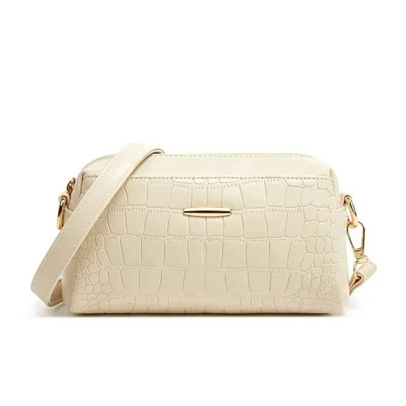 petit sac bandoulière cuir crocodile
