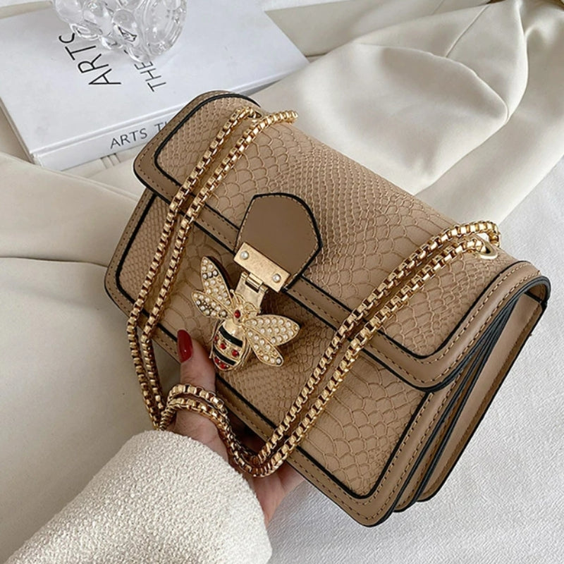 sac abeille doré