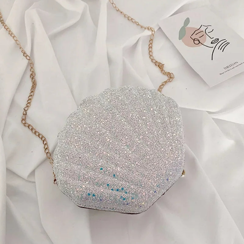 sac coquillage paillettes 