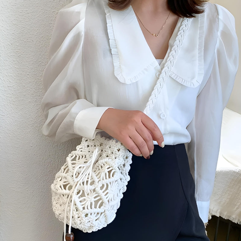 sac femme macramé