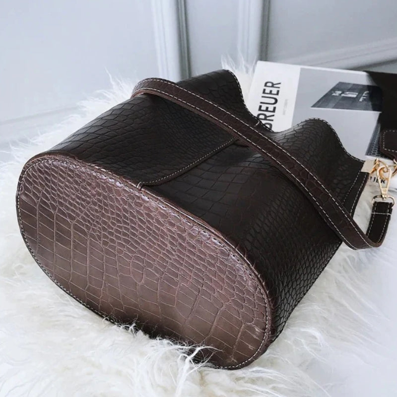 sac cuir croco femme