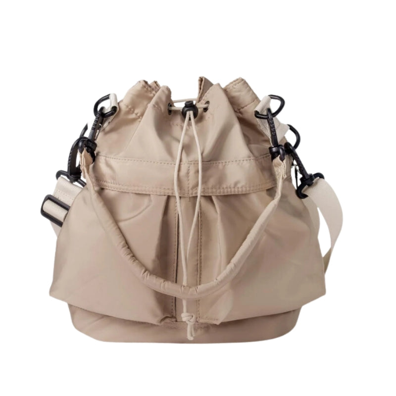 Sac Bourse en Nylon - Beige
