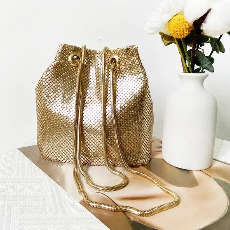 sac métallisé femme