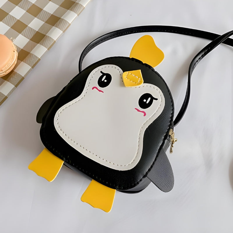 Petit Sac Fille mise en scène avec macarons - Rose - Noir - Jaune - Rouge - Vert