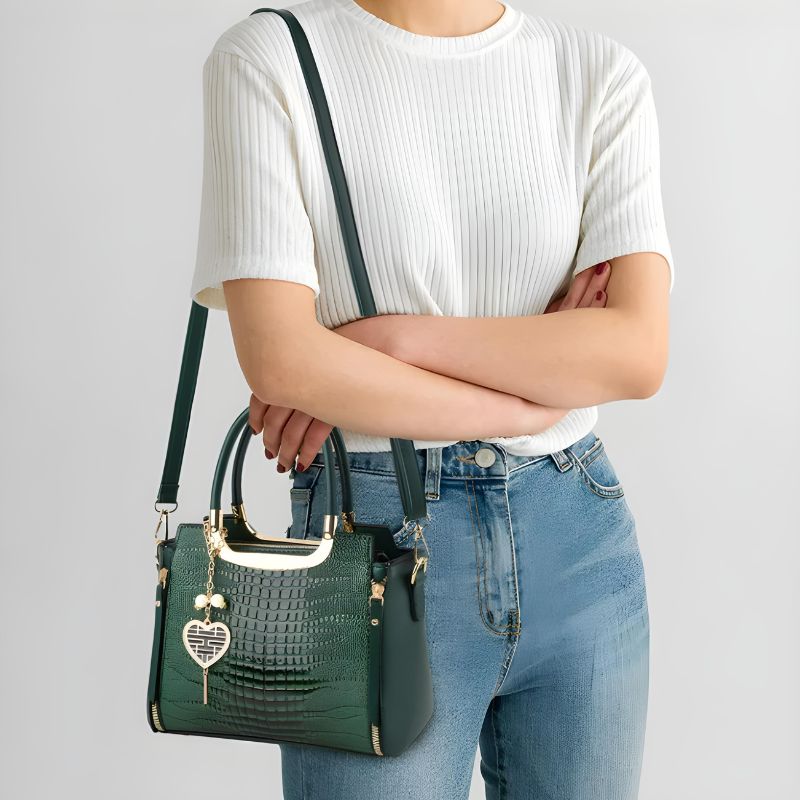 Sac à Main Effet Croco