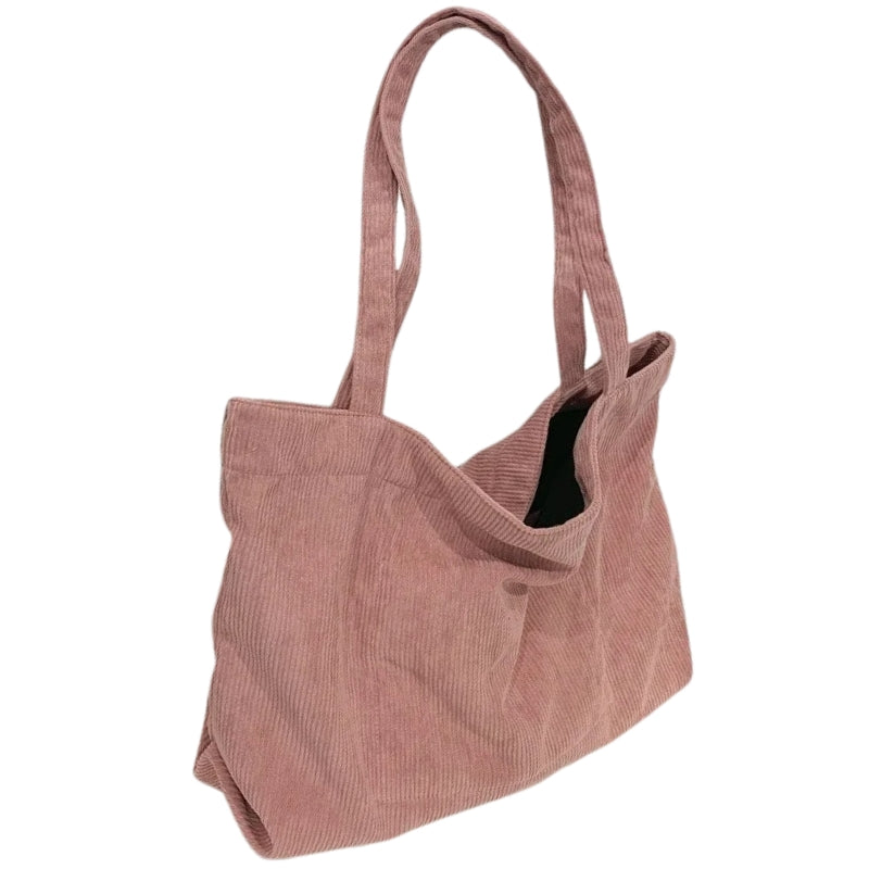 grand sac velours cotelé