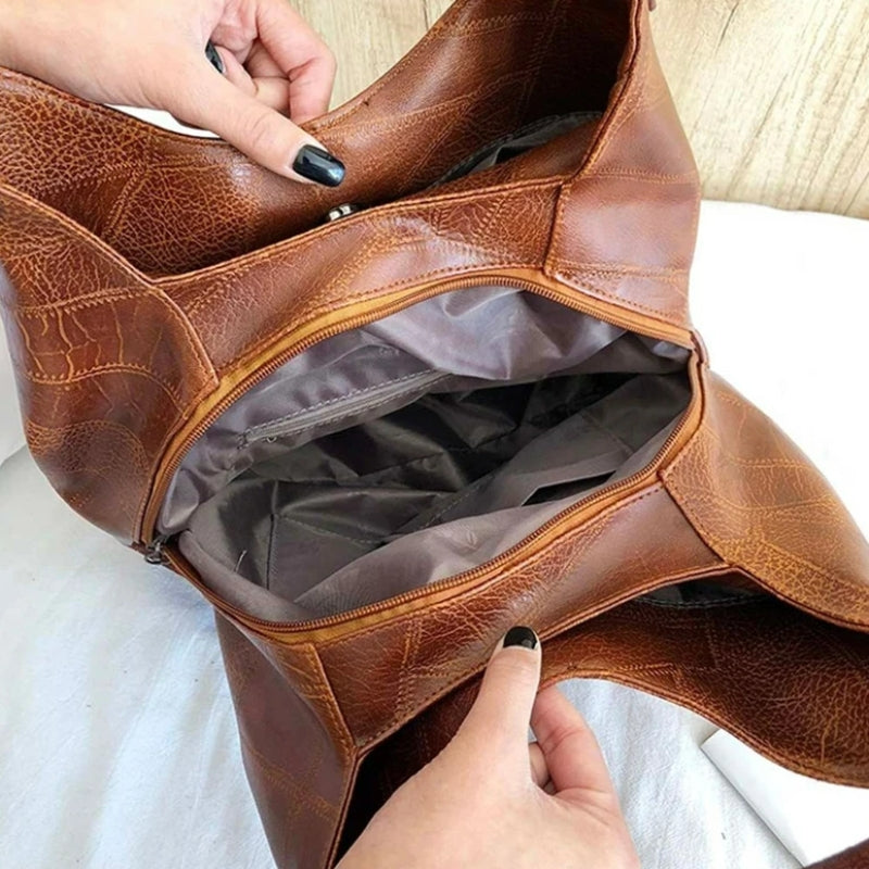 sac cuir multipoches