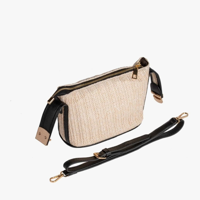 sac en paille tressé