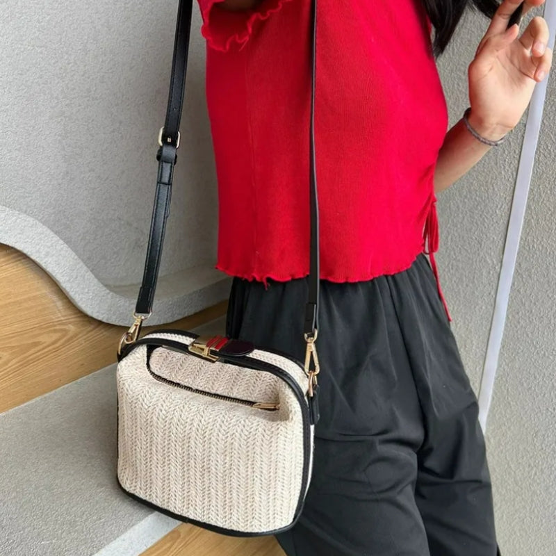 sac bandoulière paille été 