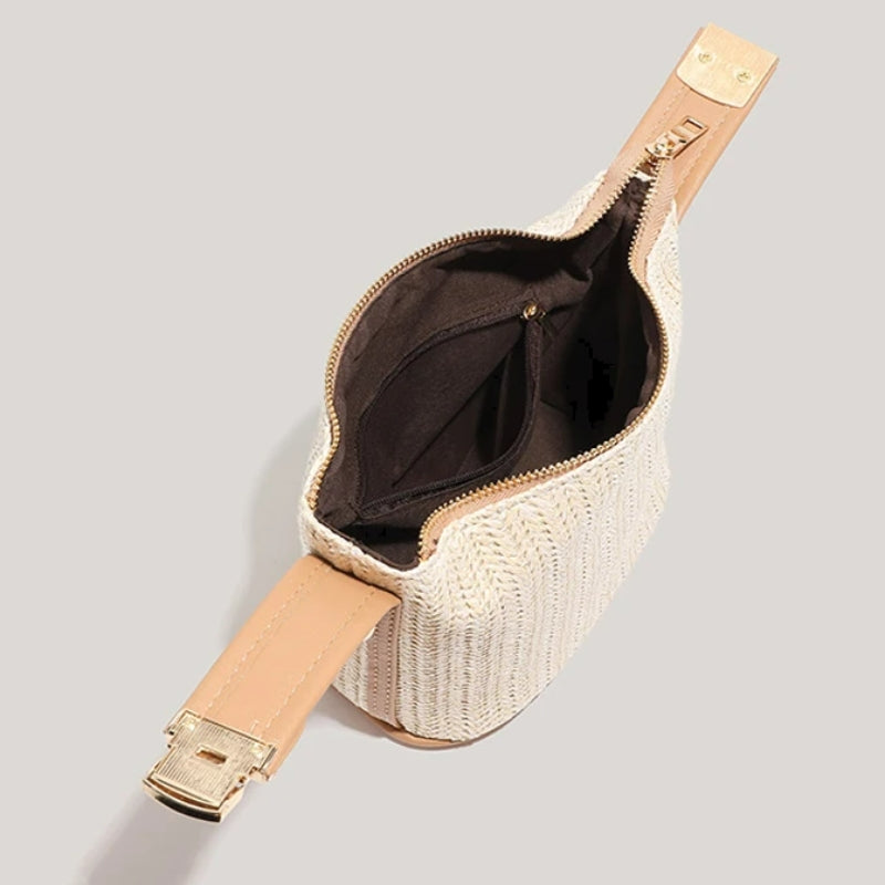 sac chic paille et cuir 