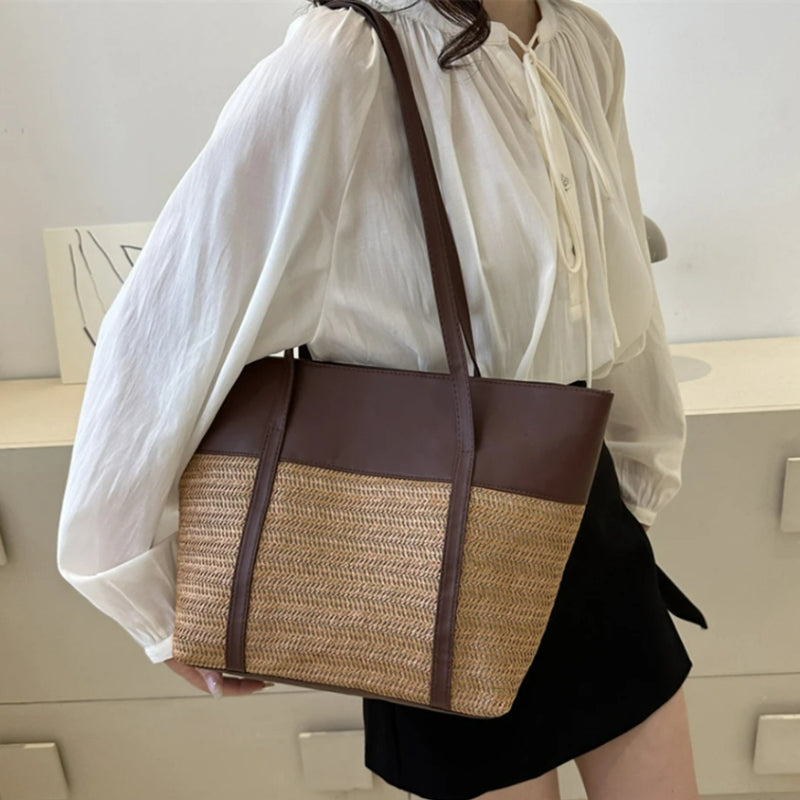 Sac à Main Panier en Paille