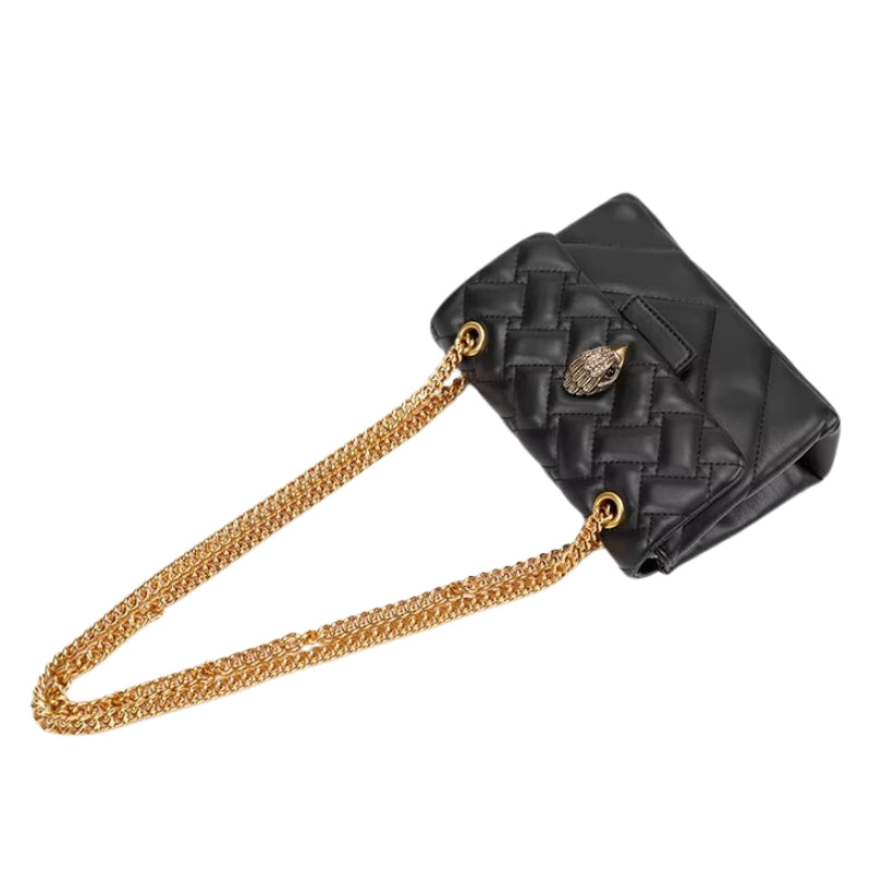 Sac Matelassé Noir avec Chaine