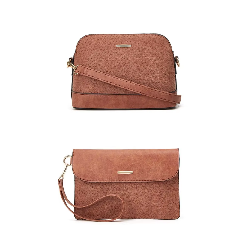 Lot Sac à Main Femme deux sacs côte à côte - Bleu Ciel - Bleu Marine - Beige - Camel - Noir