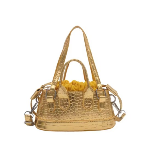 Petit Sac à Main Brillant et Luxueux - Doré