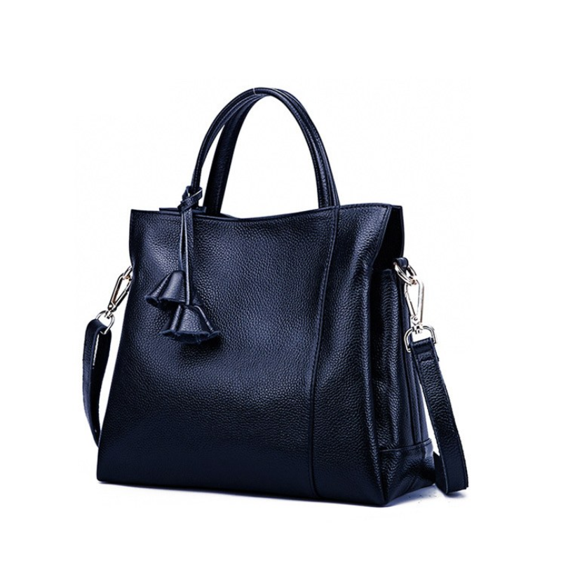 Sac à Main Cuir Bandoulière Femme sac en cuir - Noir
