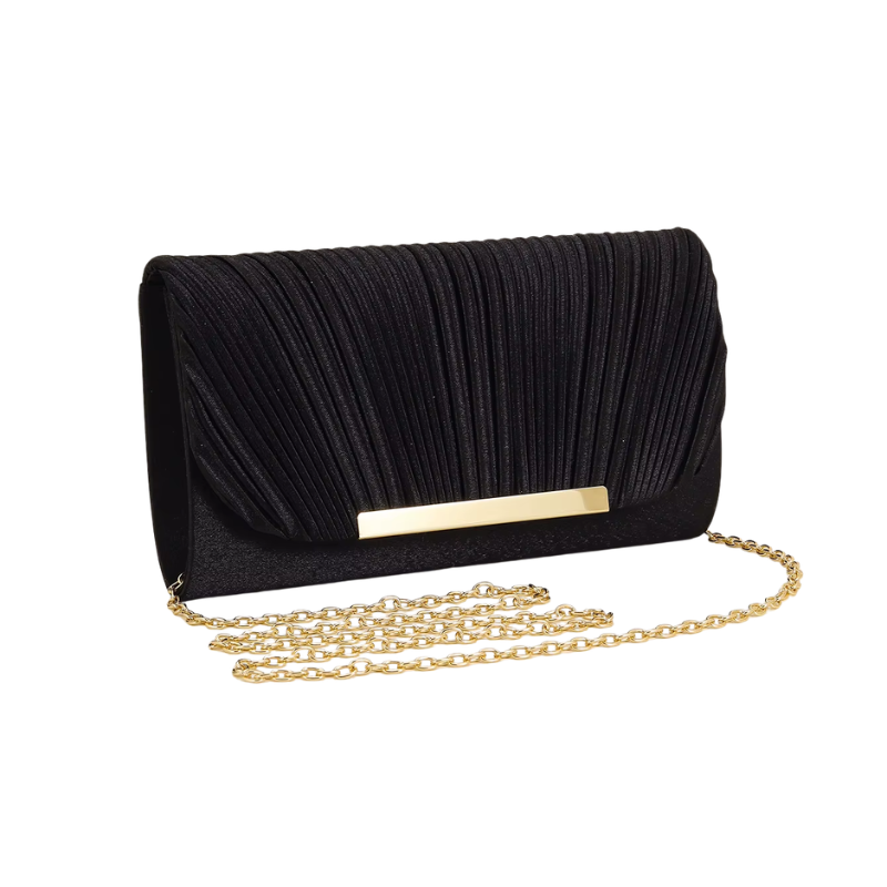 Pochette Doré Mariage - Noir