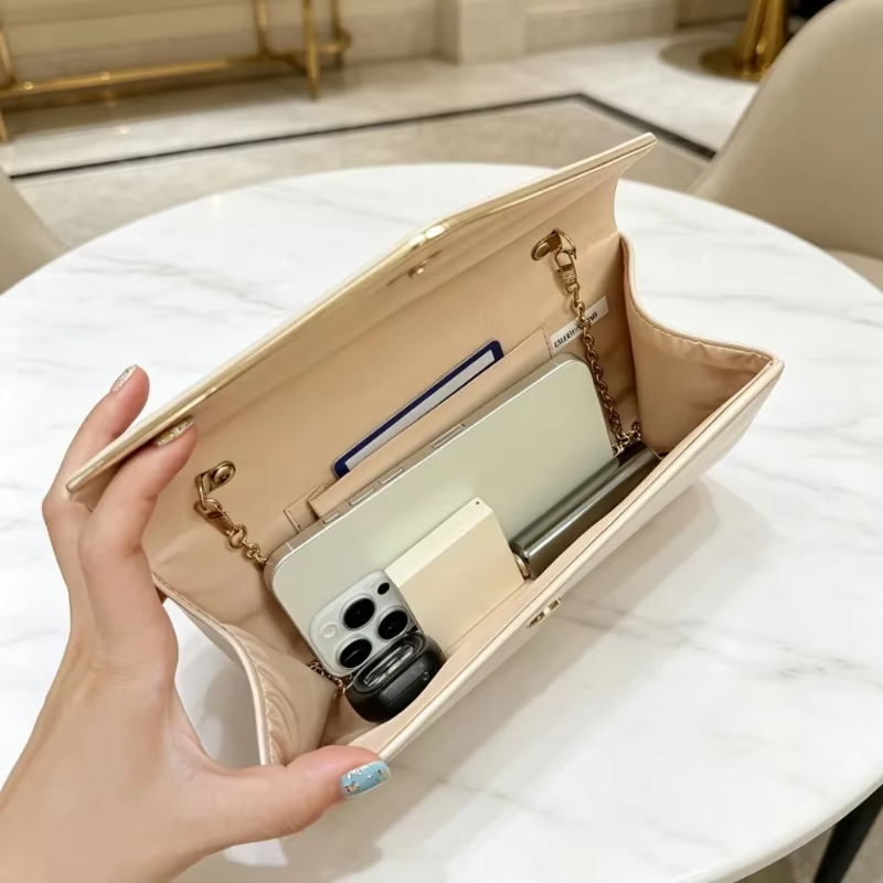 Sac à Main de Mariage Cérémonie compartiment ouvert - Beige
