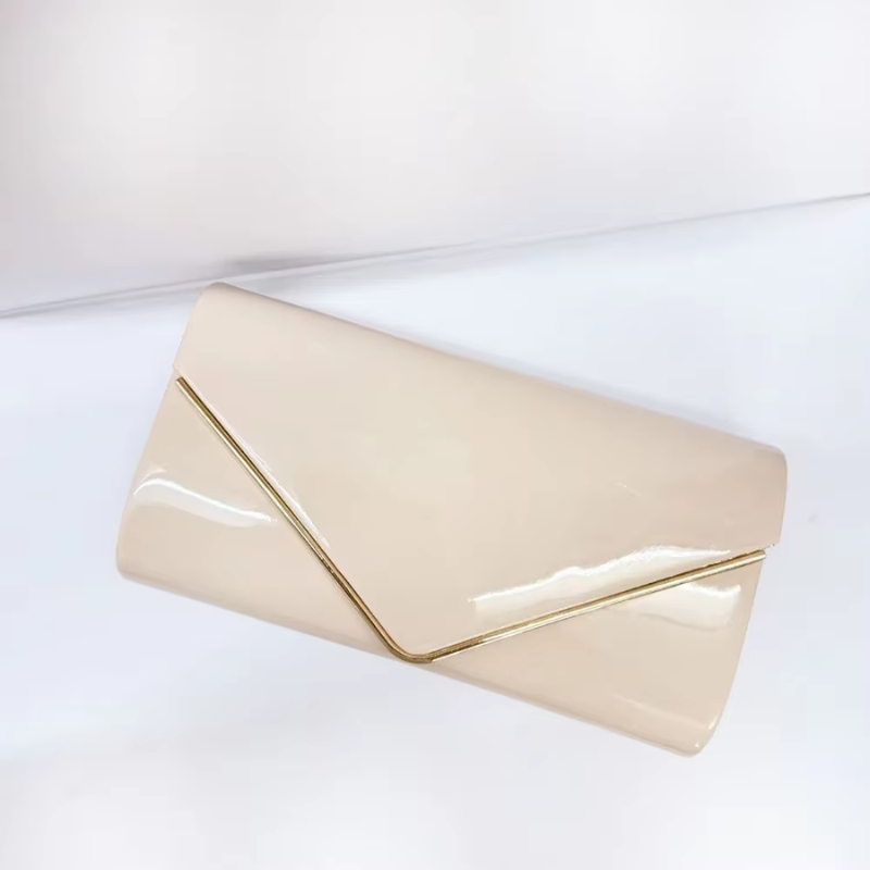 Sac à Main de Mariage Cérémonie vue de côté - Beige