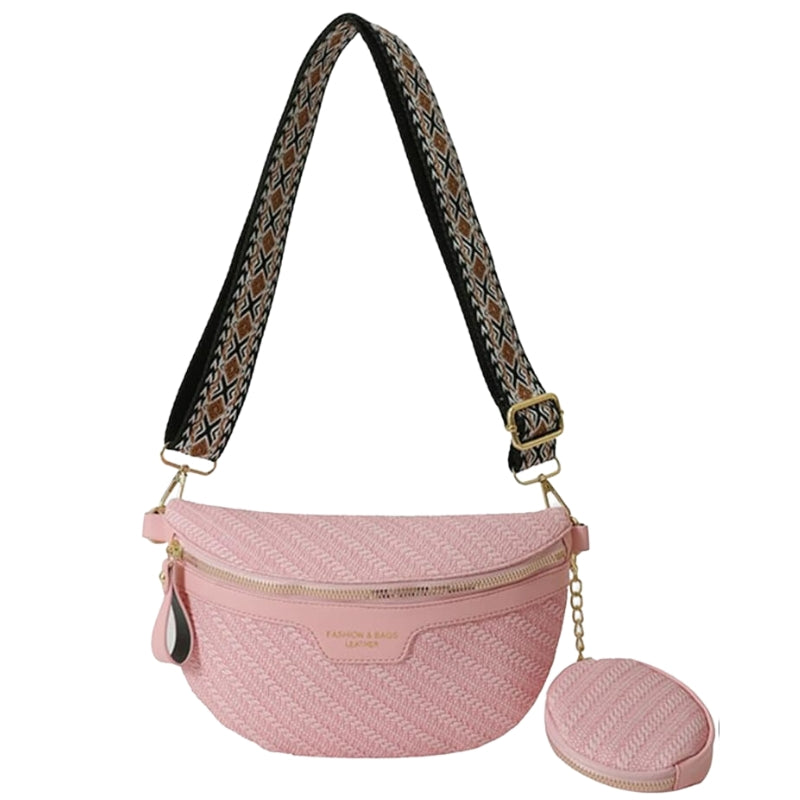 Sac Banane Femme Luxe - Rose