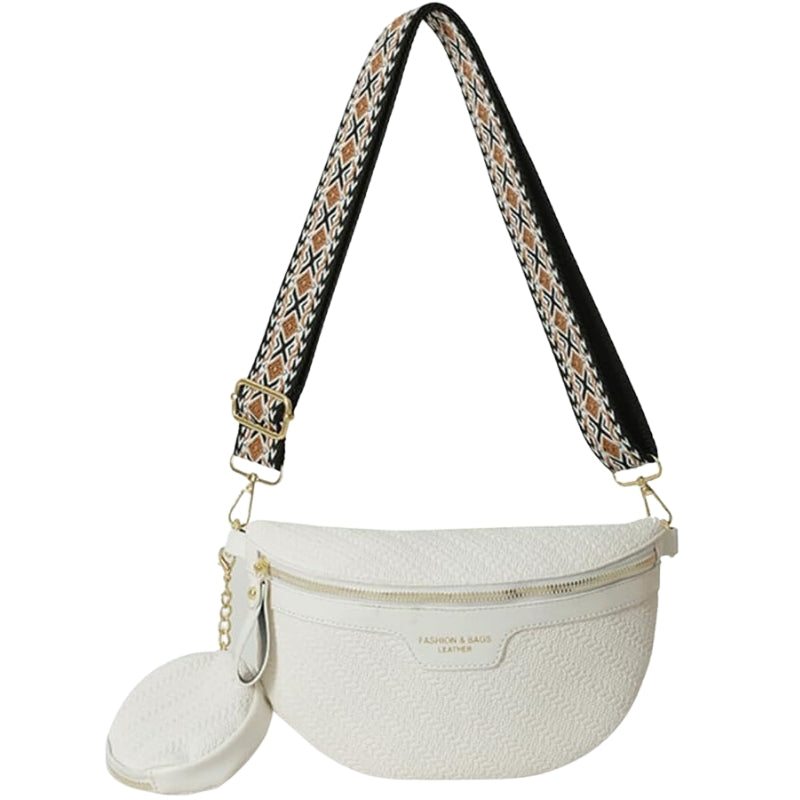 Sac Banane Femme Luxe - Blanc