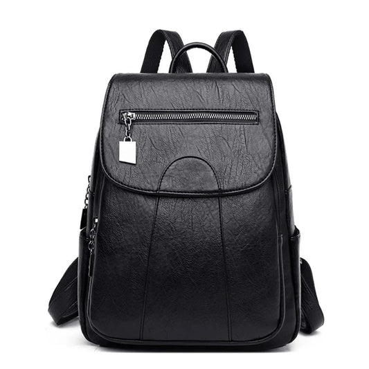 Sac à Dos de Voyage Design Moderne, de couleur noire et sur fond blanc.