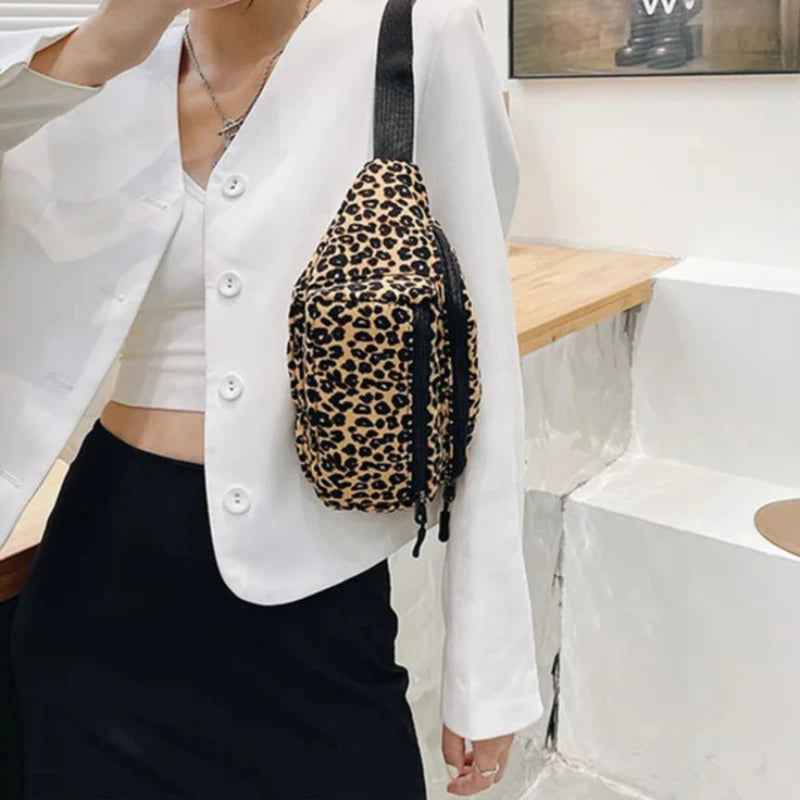Sac Banane Femme à Motif Léopard