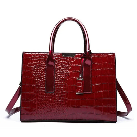 Sac Vernis à Bandoulière - Rouge