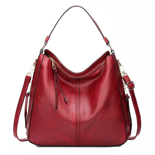 Sac à Main Marron Bandoulière - Rouge