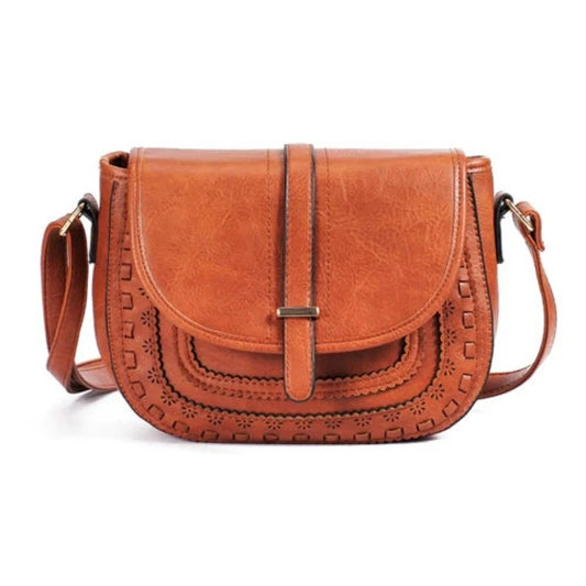 Sac Besace Femme Bandoulière - Marron